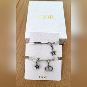 Dior silver phone charm New in box